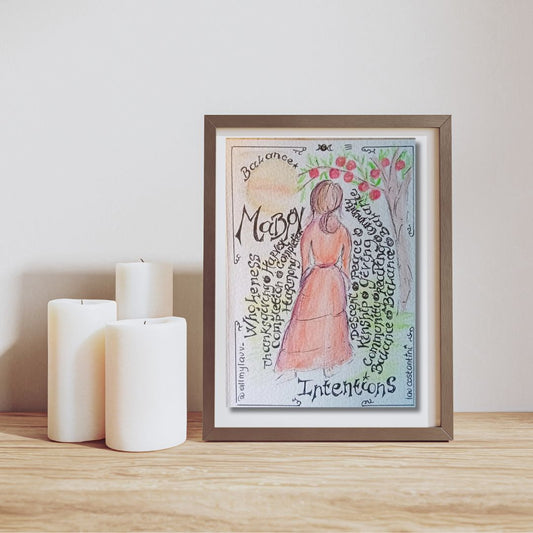 "BALANCE!" | Original Wheel of the Year Witch Art by Lau Costantini
