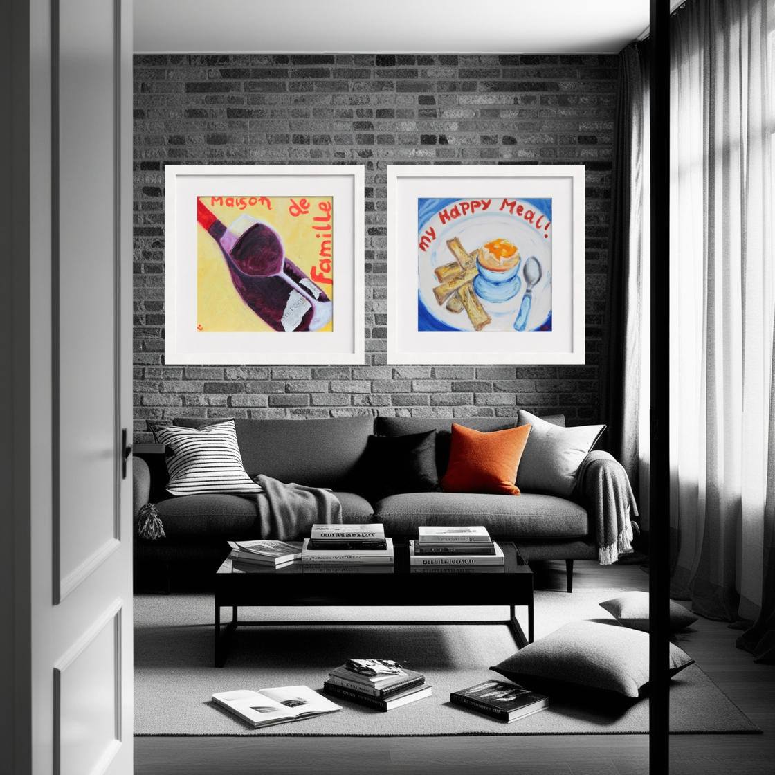 FAM! Pop Art Red Wine Print on Paper