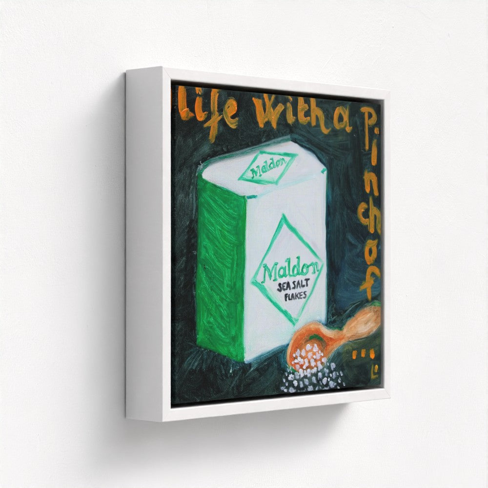 PINCH! Pop Art Maldon Salt Print on Canvas