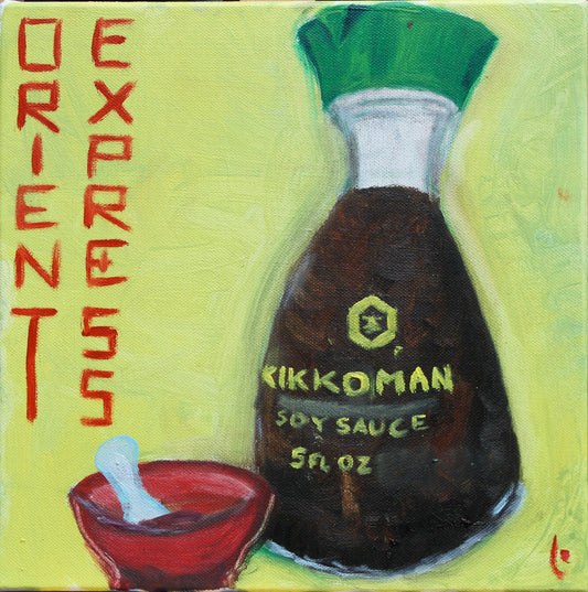 “SOYA!” Pop Art  Canvas Print — Green Kikkoman & Orient Express