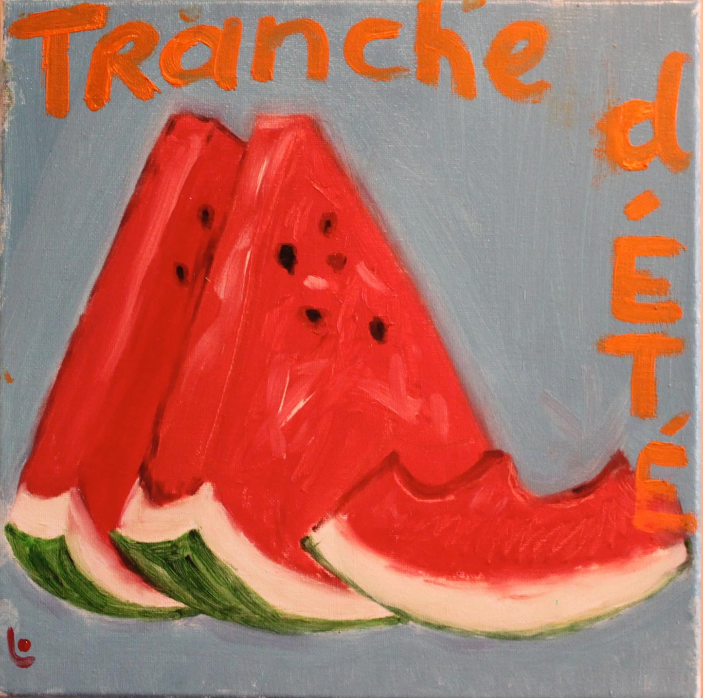 MELON! Canvas Print — Watermelon Slice, “Summer Slice”