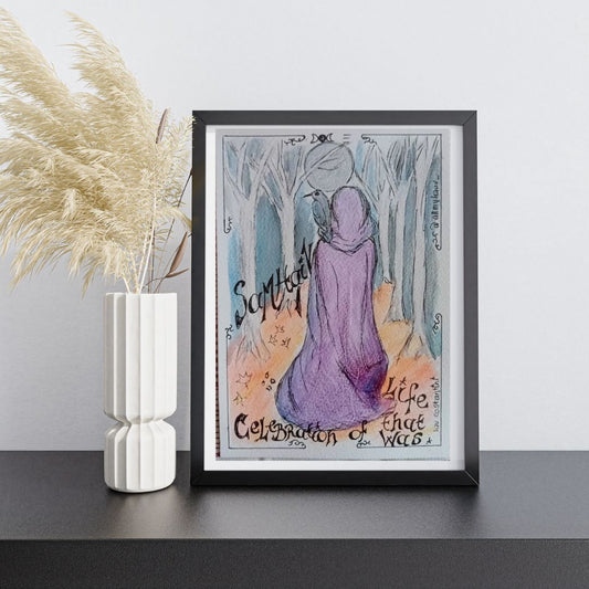 "SAMHAIN!" | Illustration originale de la Roue de l'année par Lau Costantini