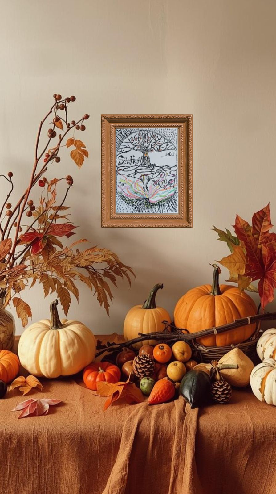 « SEUIL! » | Illustration originale de l'Arbre de Vie de Lau Costantini