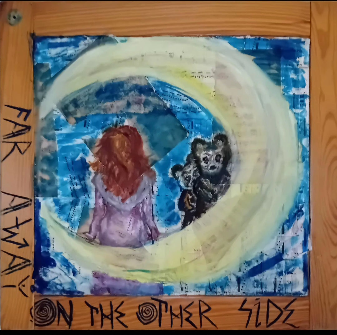 "WAX!" | Original Moon Sisters Waxing Moon Witch Art by Lau Costantini