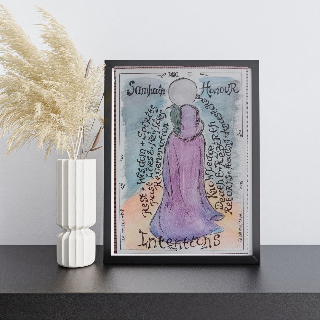 "HONORER!" | Illustration originale de la Roue de l'année par Lau Costantini