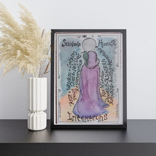 "HONORER!" | Illustration originale de la Roue de l'année par Lau Costantini