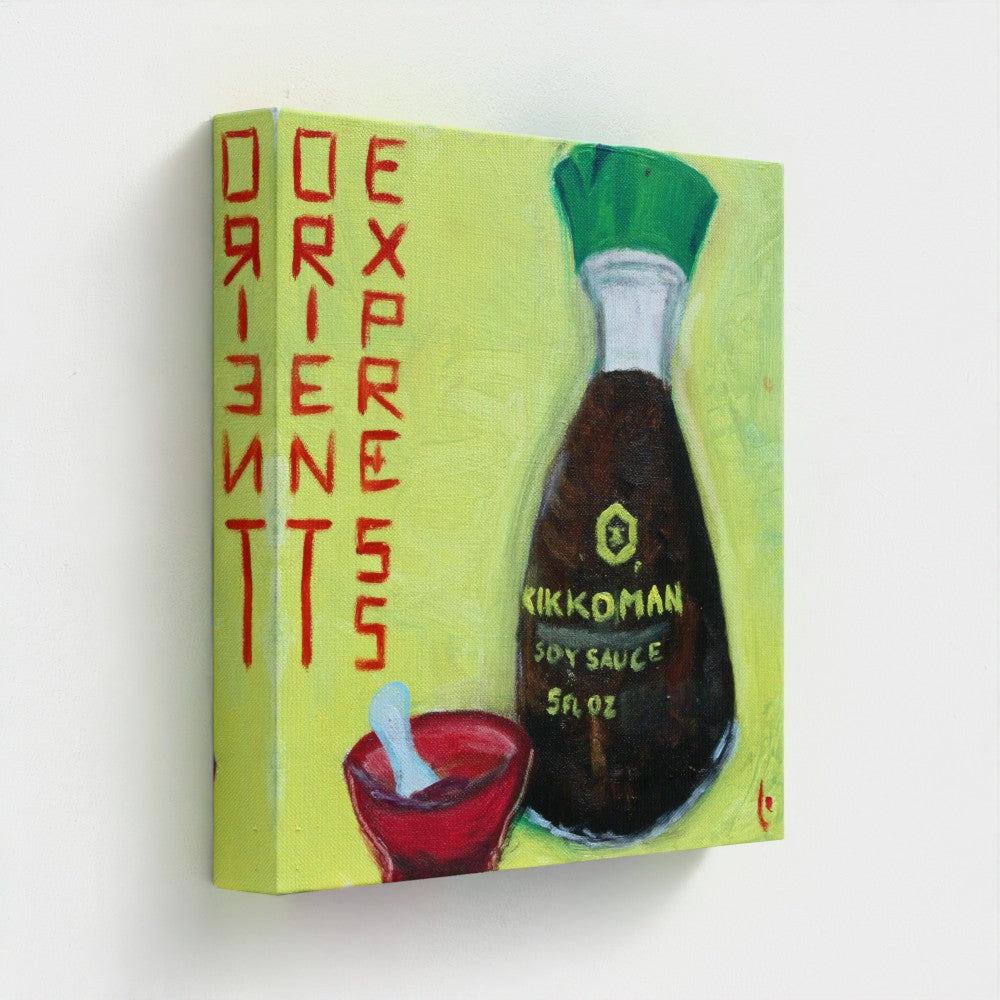 “SOYA!” Pop Art  Canvas Print — Green Kikkoman & Orient Express