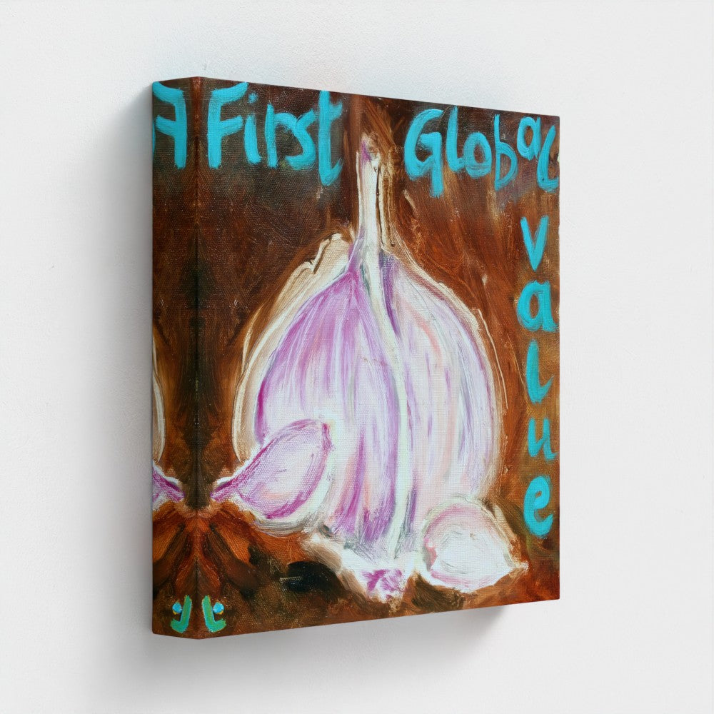 GARLIC! Canvas Print – Global Food Icon Pop Art