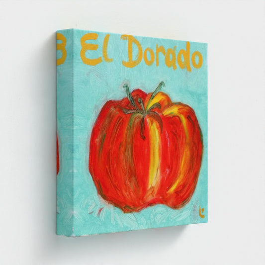 "TOMATE!" Pop Art Tomato  Print on Canvas