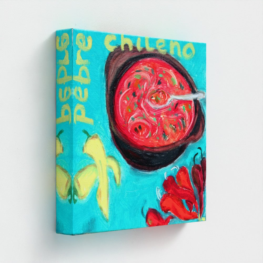 PEBRE Canvas Print — Pebre Chileno Salsa & Wordplay Art
