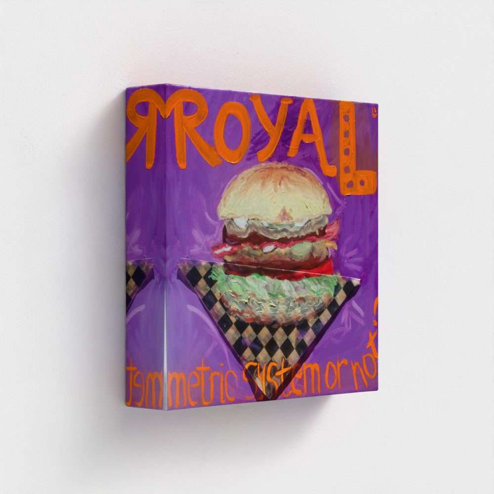 "ROYAL"! Pop Art Burger Print on Canvas