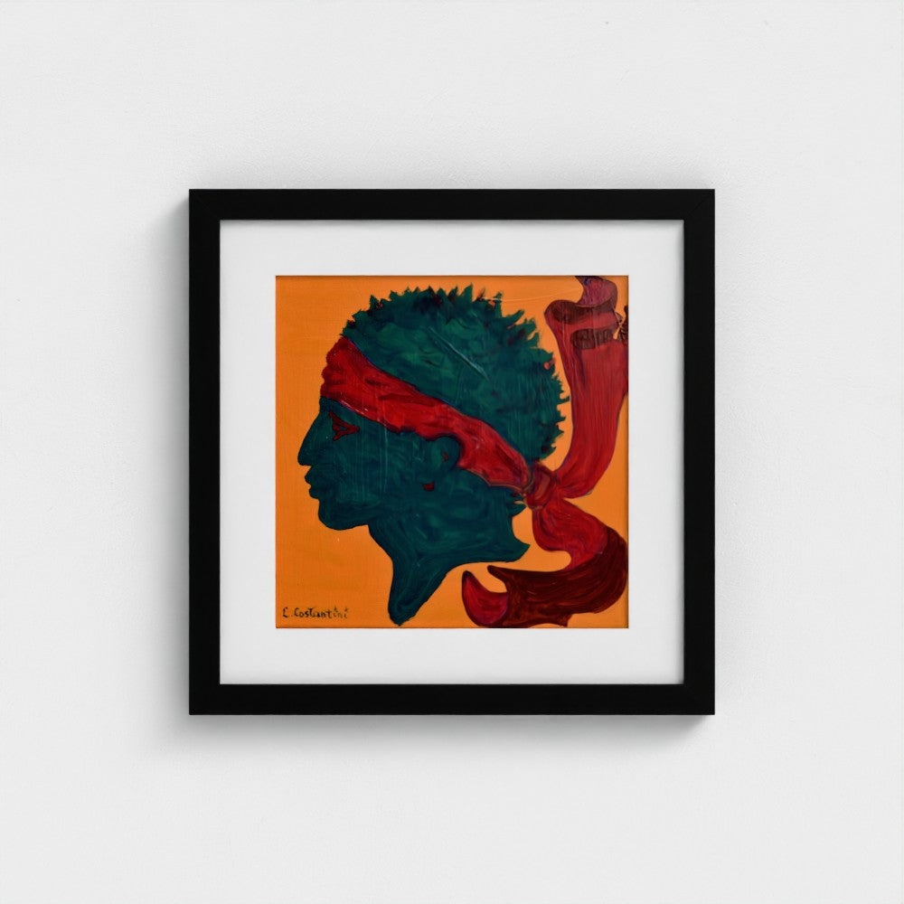ISULA ROSSA!- Corsica Flag Pop Art Print on Paper | Art by Lau Costantini