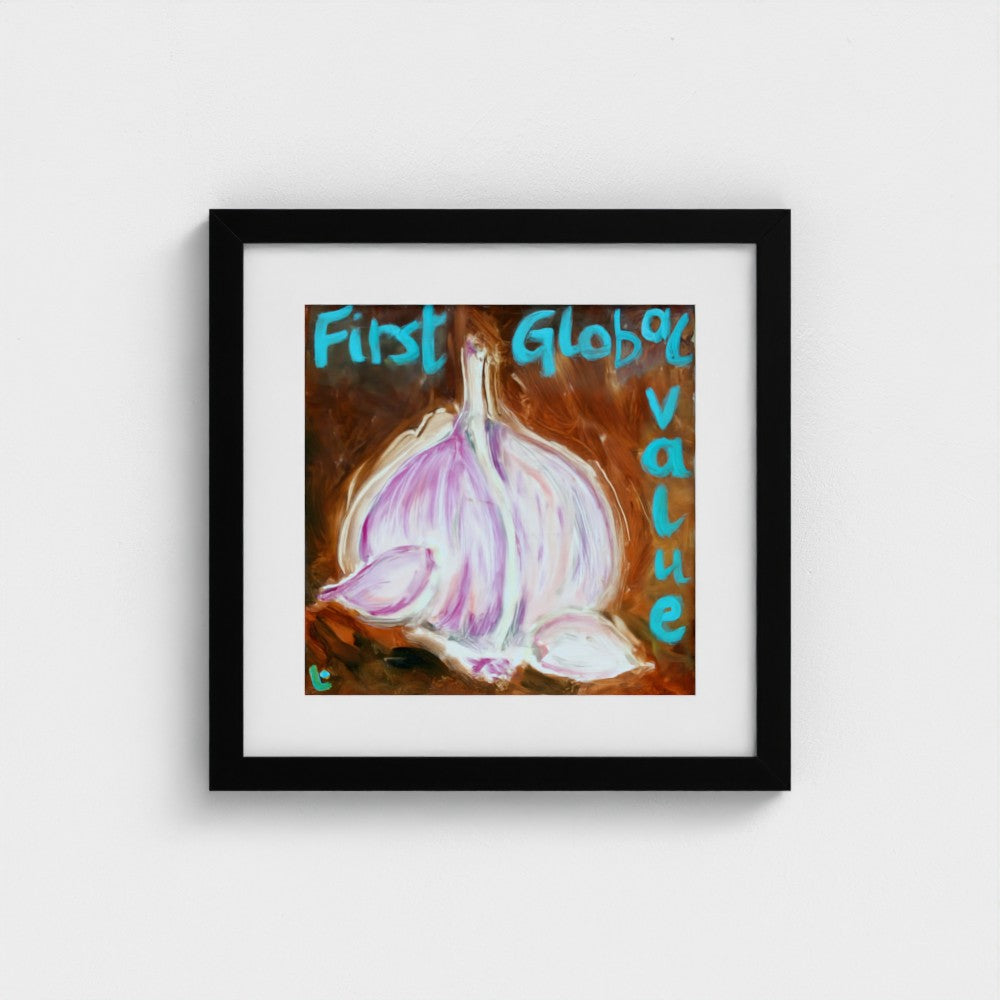 GARLIC! Fine Art Paper Print – Global Food Icon Pop Art