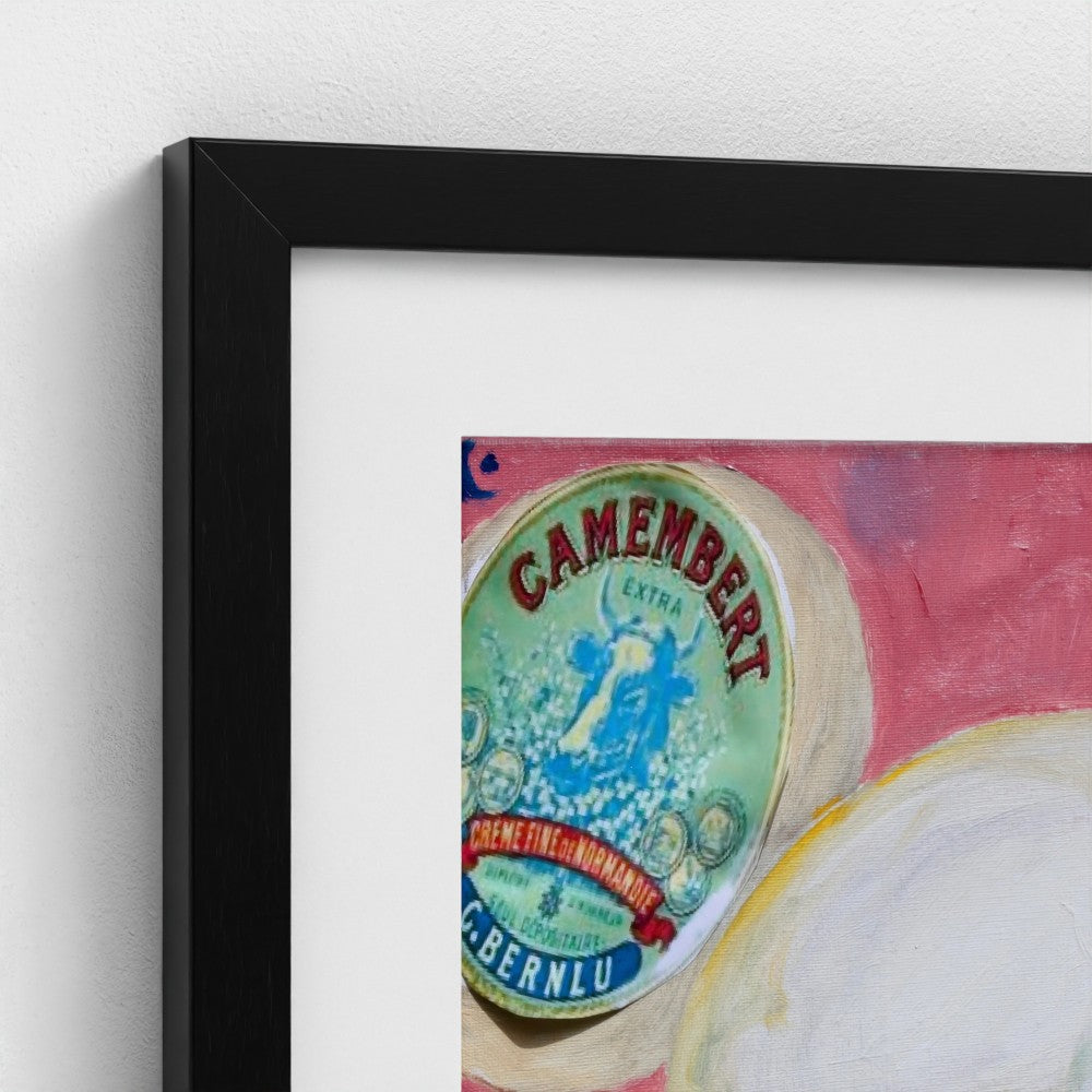 CHEESE! “Le Chic” Camembert Art Print on Fine Art Paper