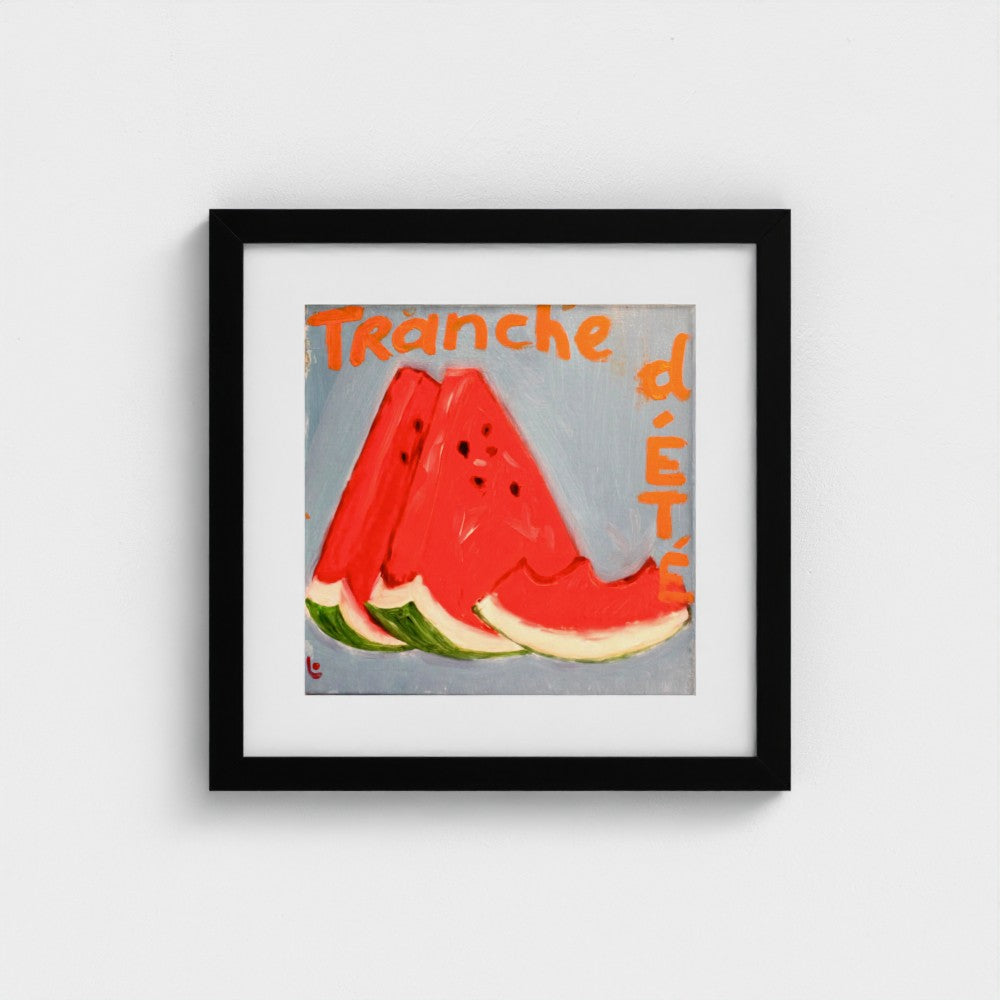 MELON! Fine Art Paper Print — Watermelon “Summer Slice”