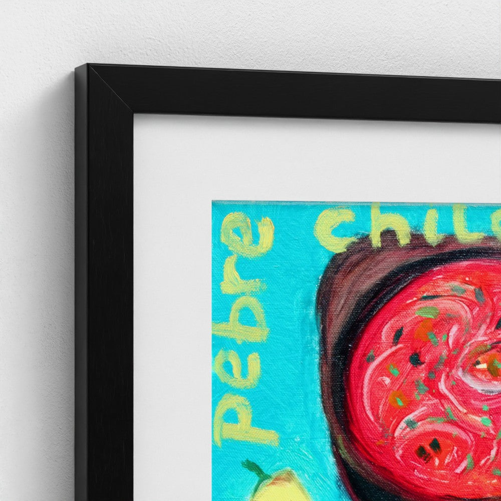 PEBRE! Chilean Salsa Art Print on Paper – Language & Food Pop Art