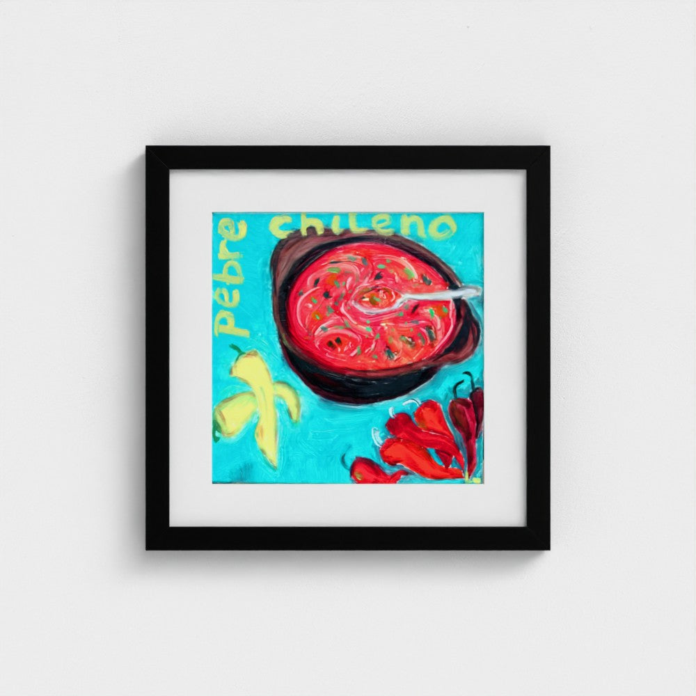 PEBRE! Chilean Salsa Art Print on Paper – Language & Food Pop Art