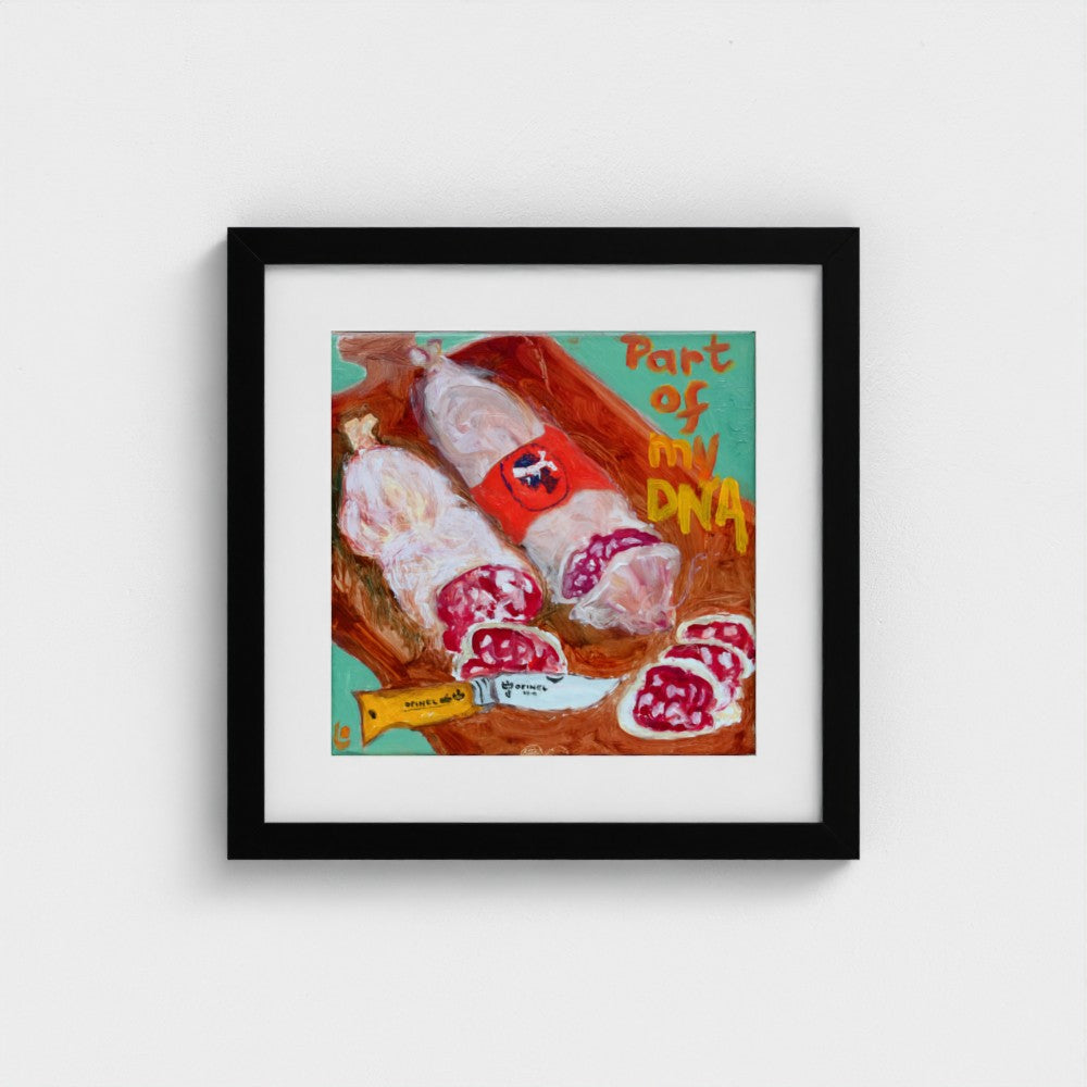 SALAMI! Corsican Charcuterie Pop Art Print on Paper