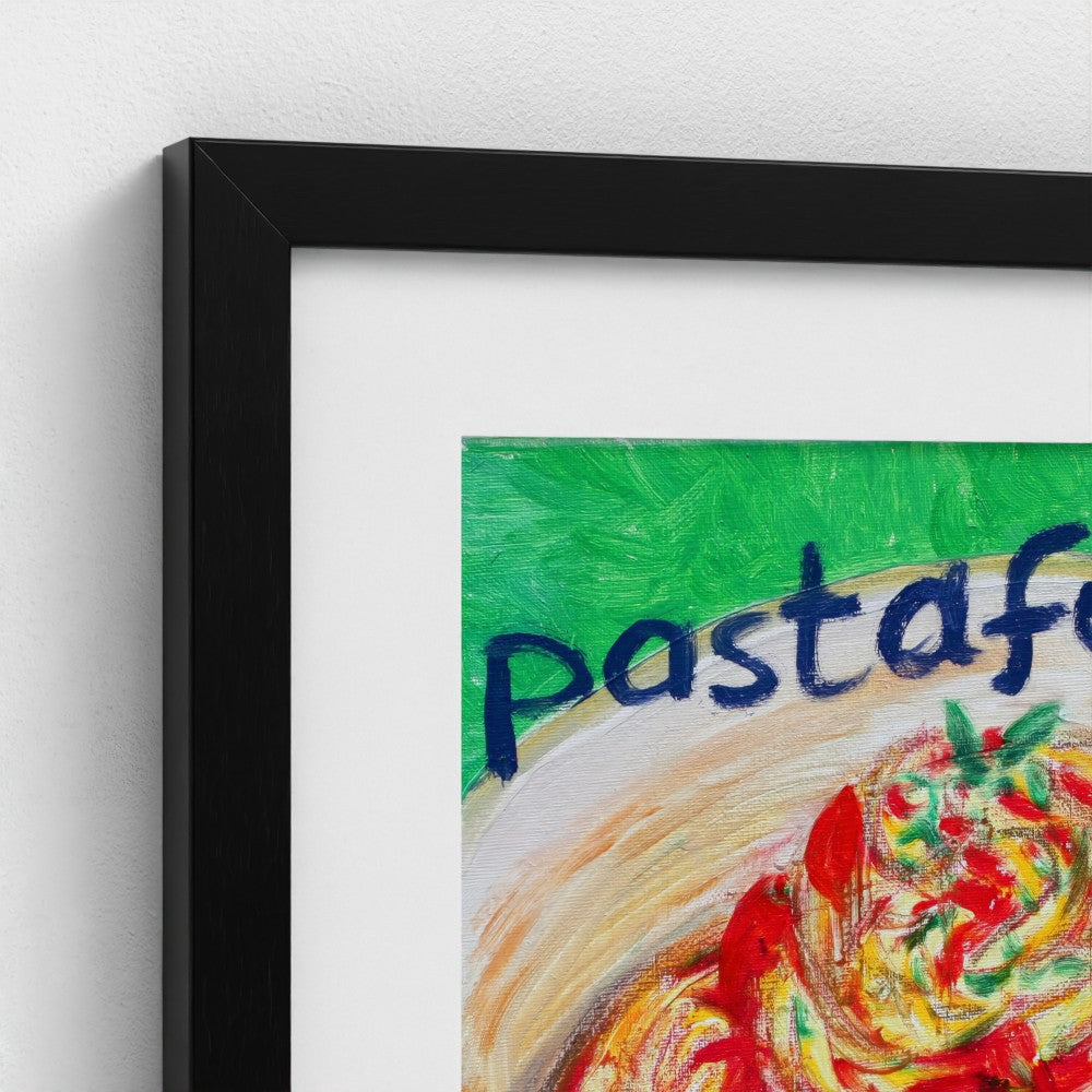 "PASTA!" Pop Art Pasta Pastafarian Print on Paper
