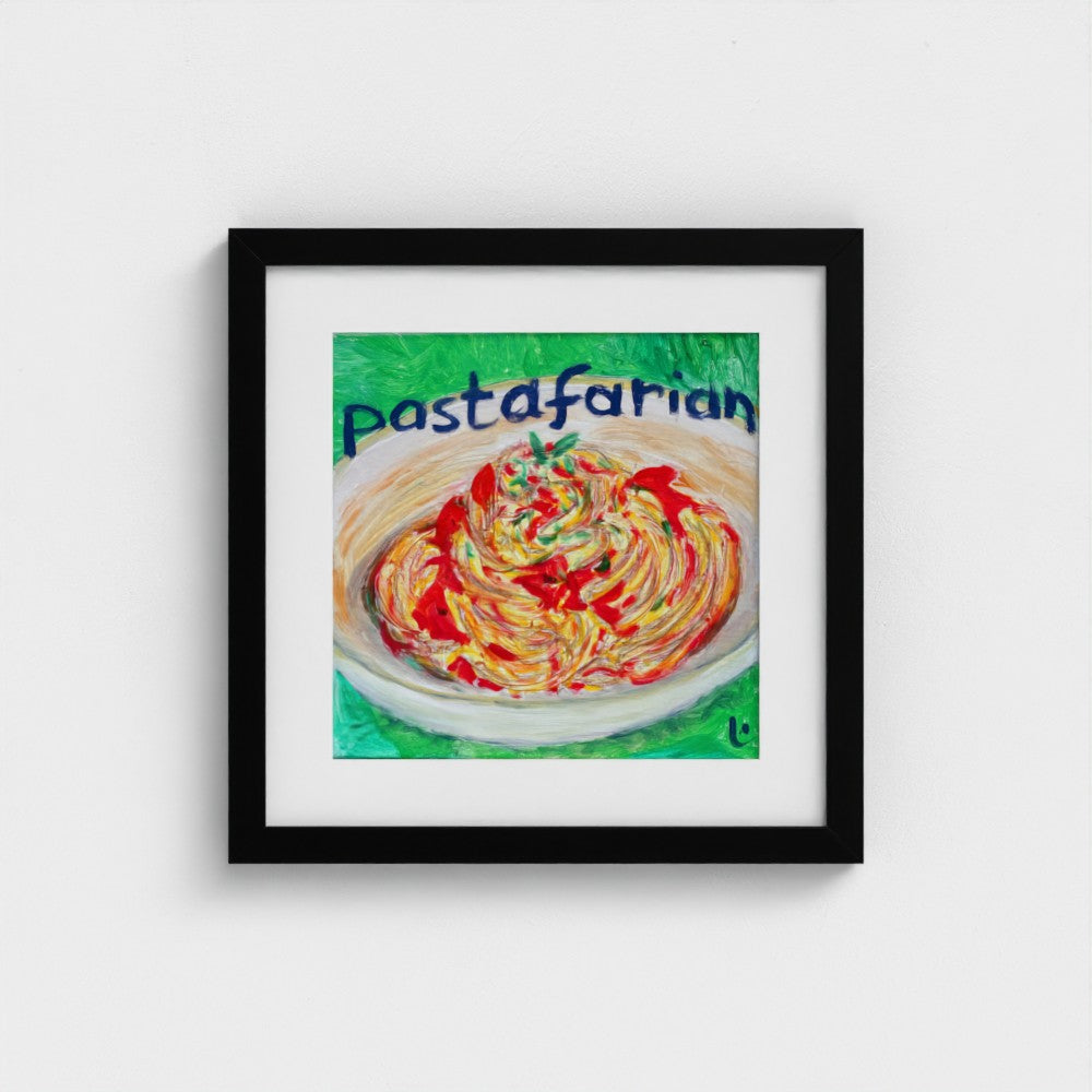 "PASTA!" Pop Art Pasta Pastafarian Print on Paper