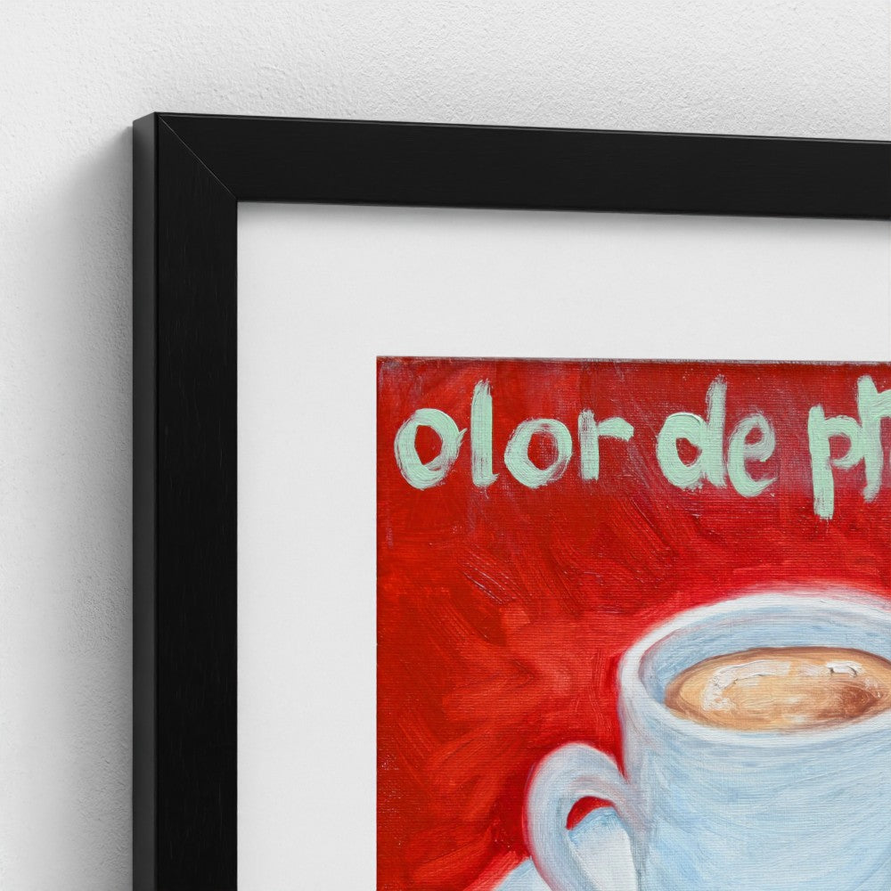 “CAFE!” Art Print on Paper — Espresso & ‘Scent of Promises’
