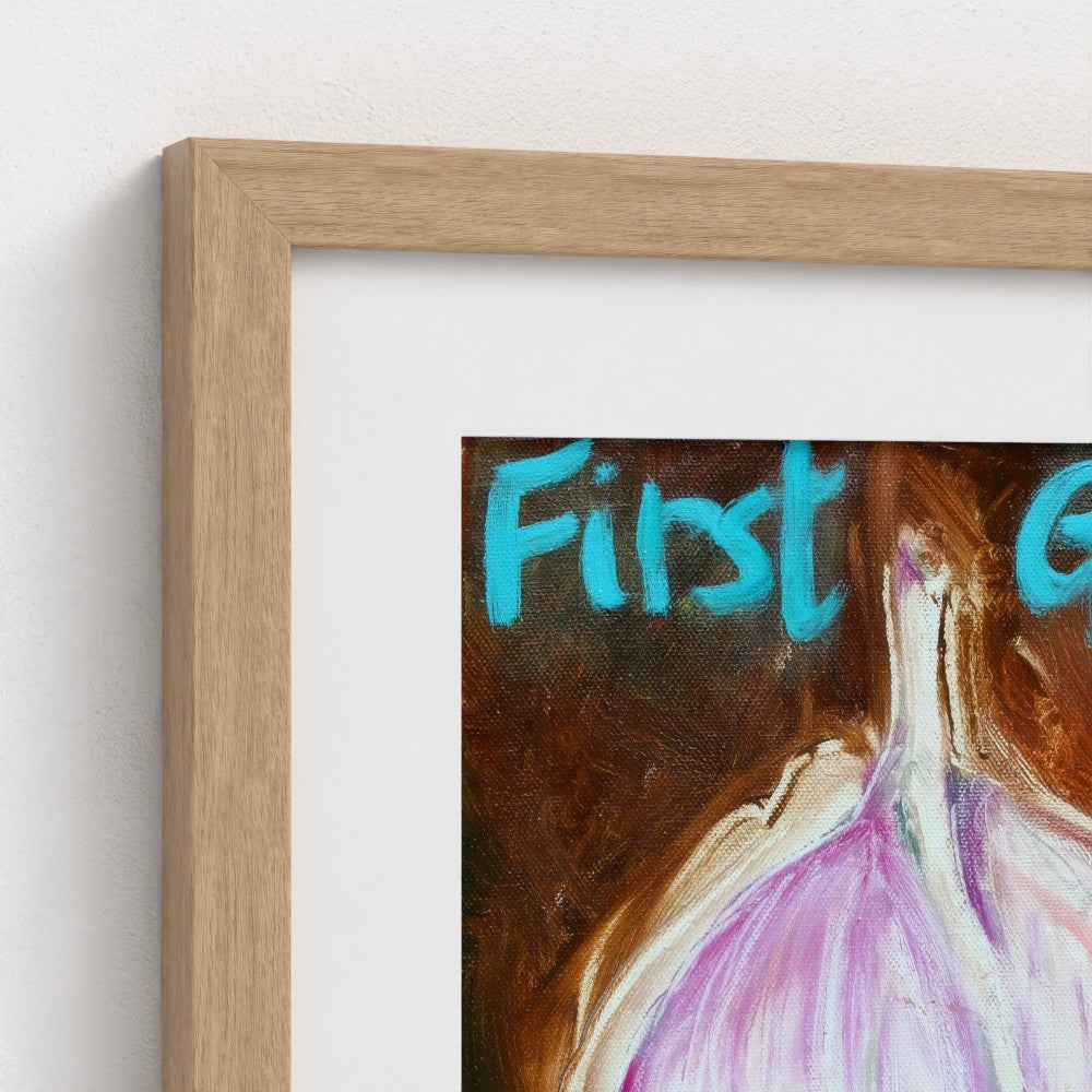 GARLIC! Fine Art Paper Print – Global Food Icon Pop Art