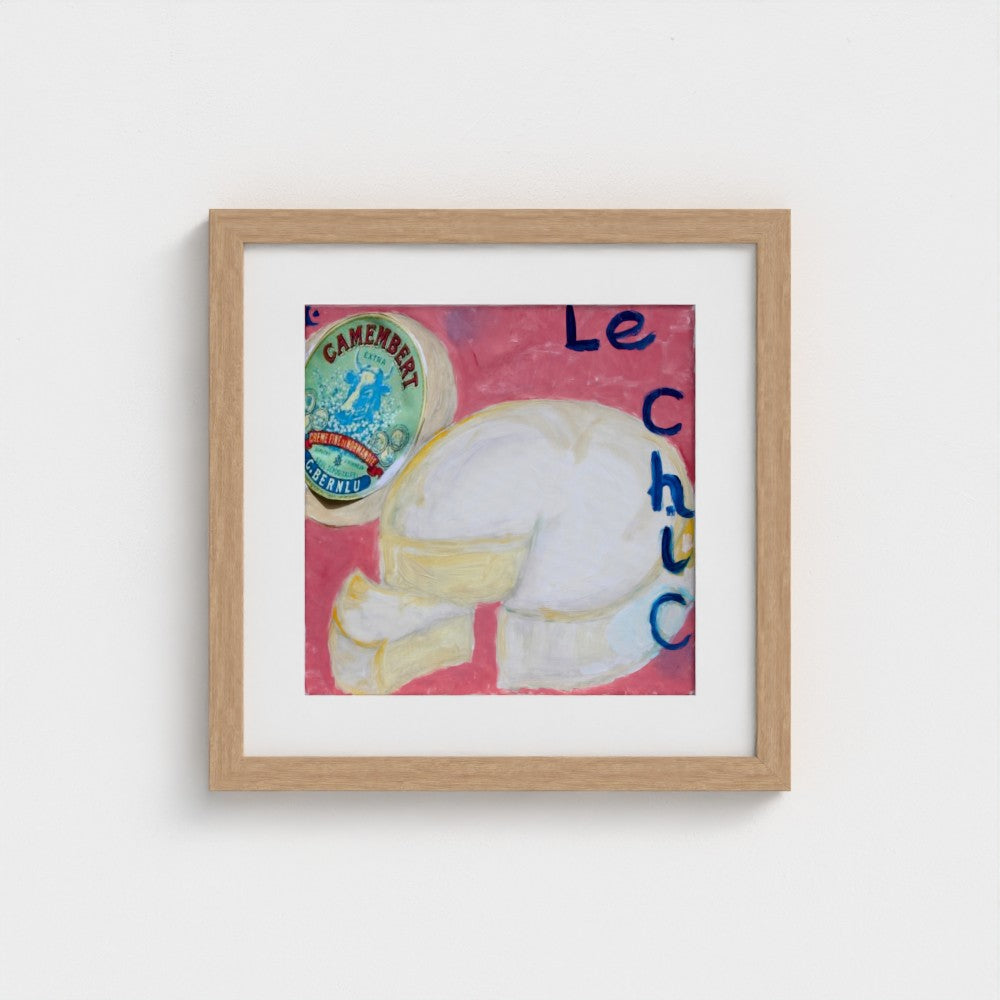 CHEESE! “Le Chic” Camembert Art Print on Fine Art Paper