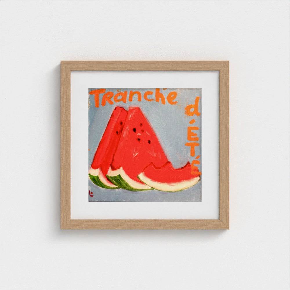 MELON! Fine Art Paper Print — Watermelon “Summer Slice”