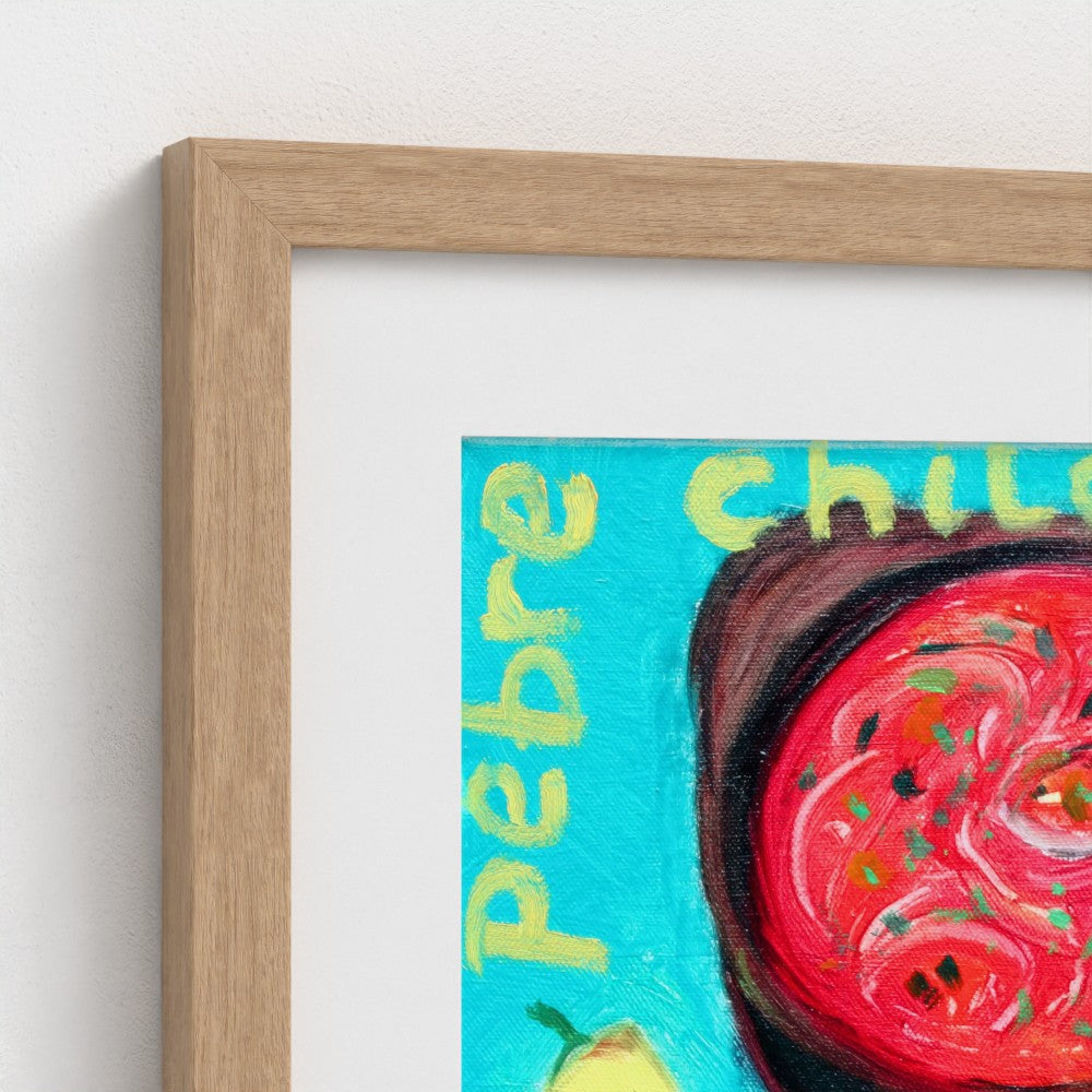 PEBRE! Chilean Salsa Art Print on Paper – Language & Food Pop Art