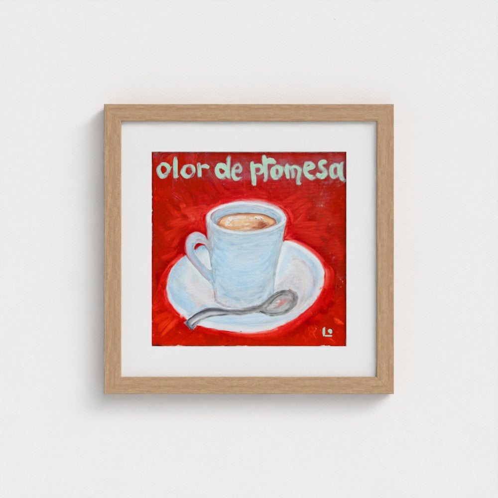 “CAFE!” Art Print on Paper — Espresso & ‘Scent of Promises’