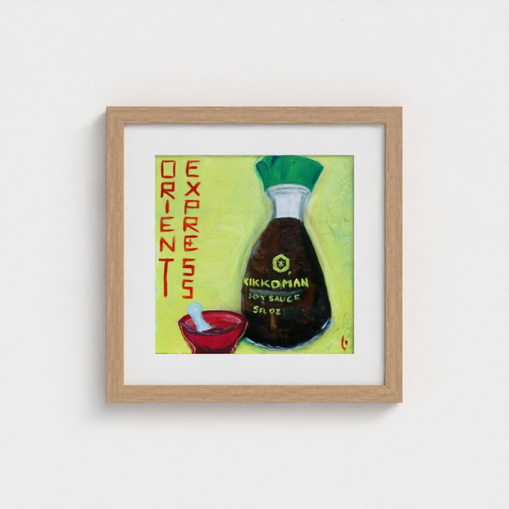 “SOYA!” Art Print on Paper — Green Kikkoman & Orient Express