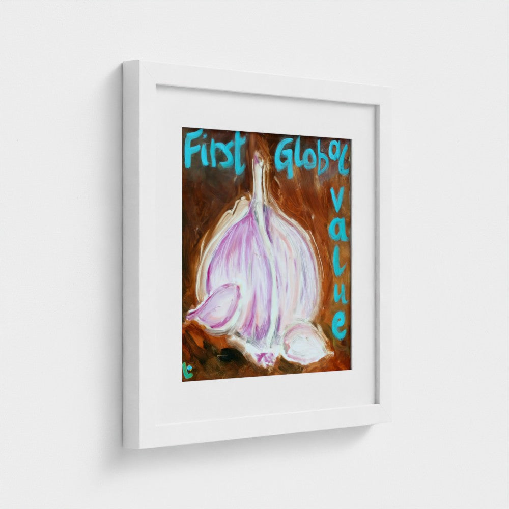 GARLIC! Fine Art Paper Print – Global Food Icon Pop Art
