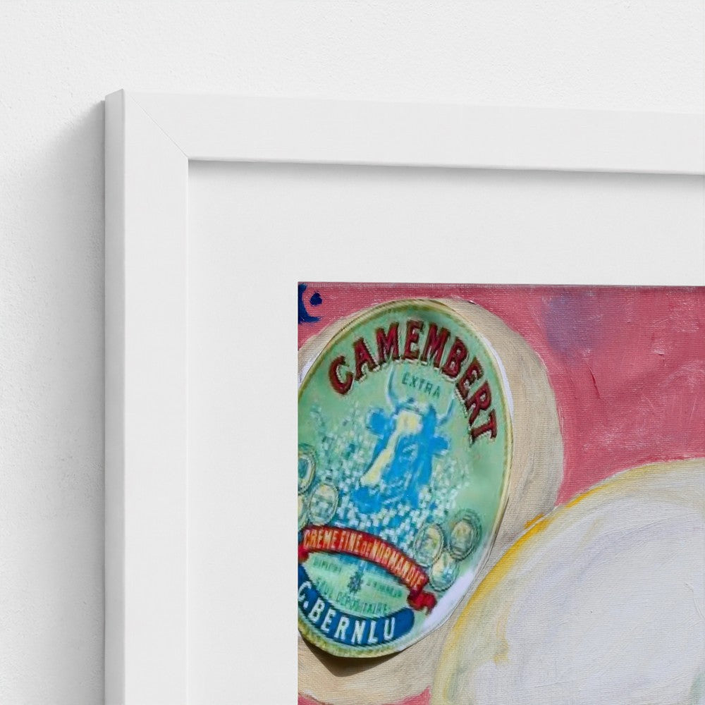 CHEESE! “Le Chic” Camembert Art Print on Fine Art Paper