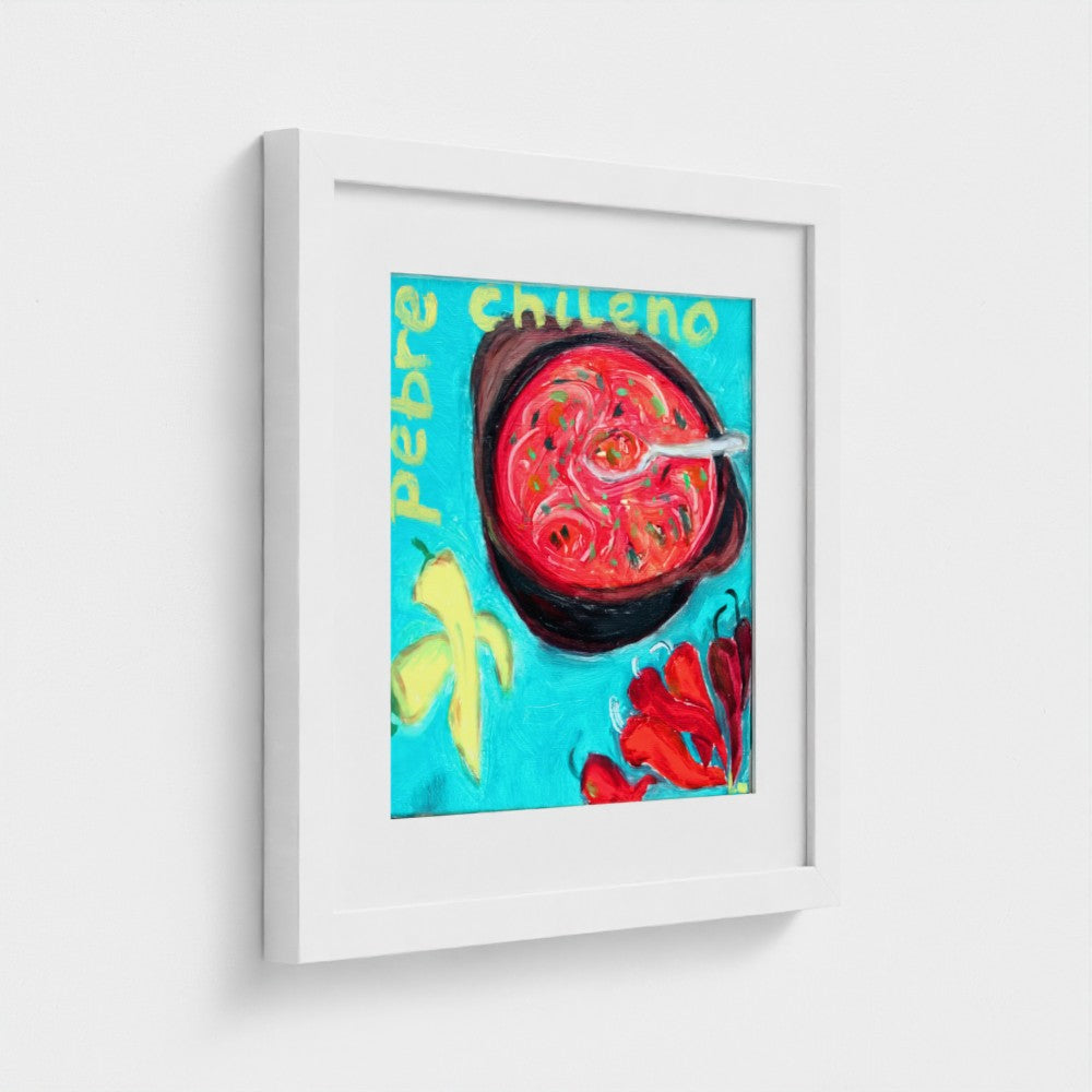 PEBRE! Chilean Salsa Art Print on Paper – Language & Food Pop Art