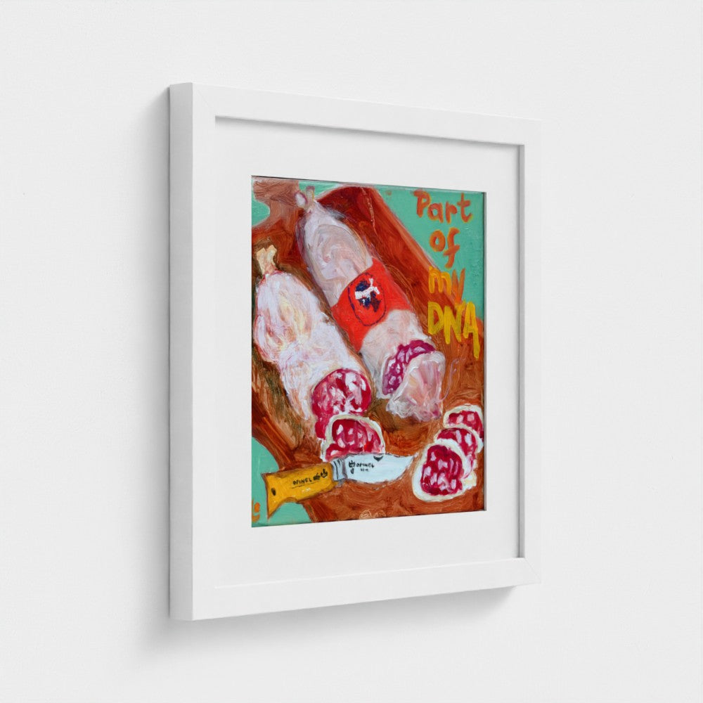 SALAMI! Corsican Charcuterie Pop Art Print on Paper
