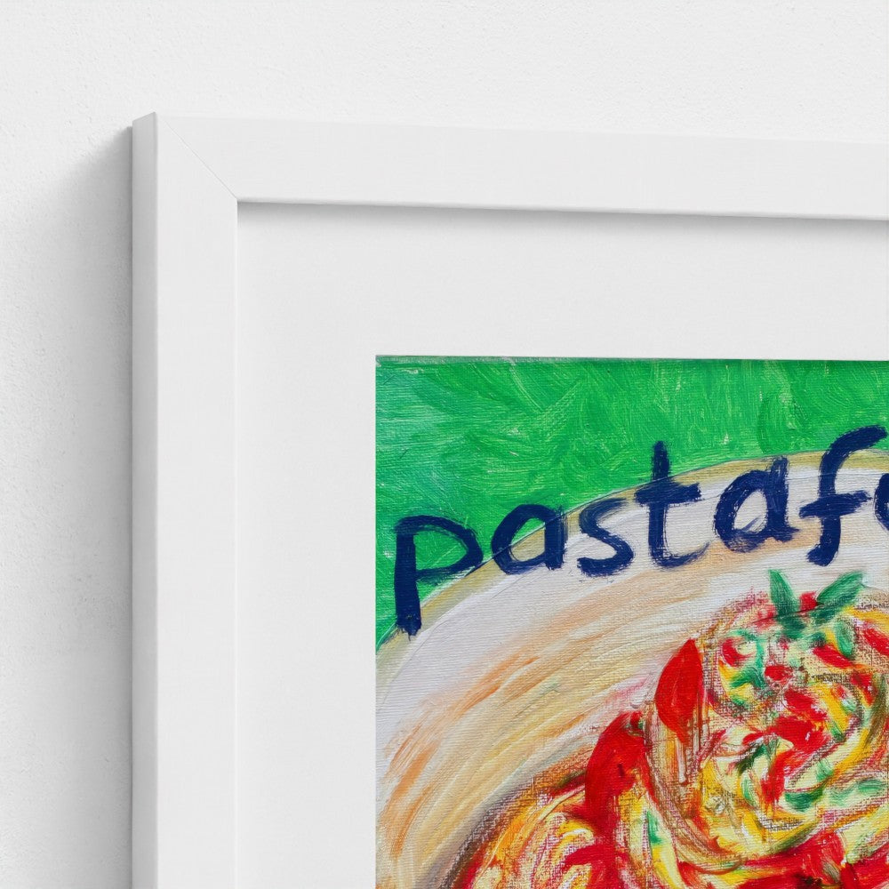 "PASTA!" Pop Art Pasta Pastafarian Print on Paper