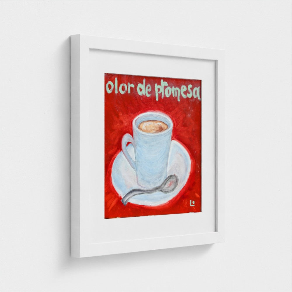 “CAFE!” Art Print on Paper — Espresso & ‘Scent of Promises’