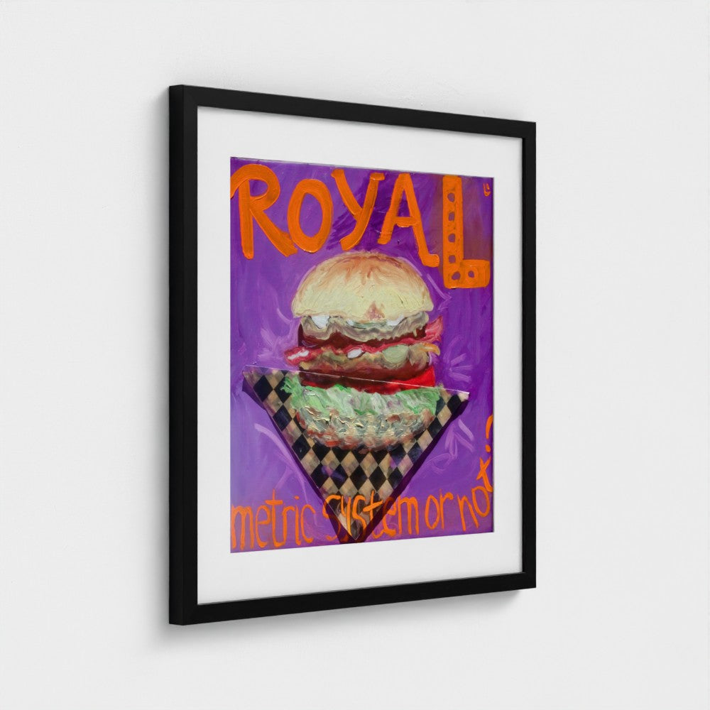 "ROYAL!" Impression Pop Art Champagne sur papier