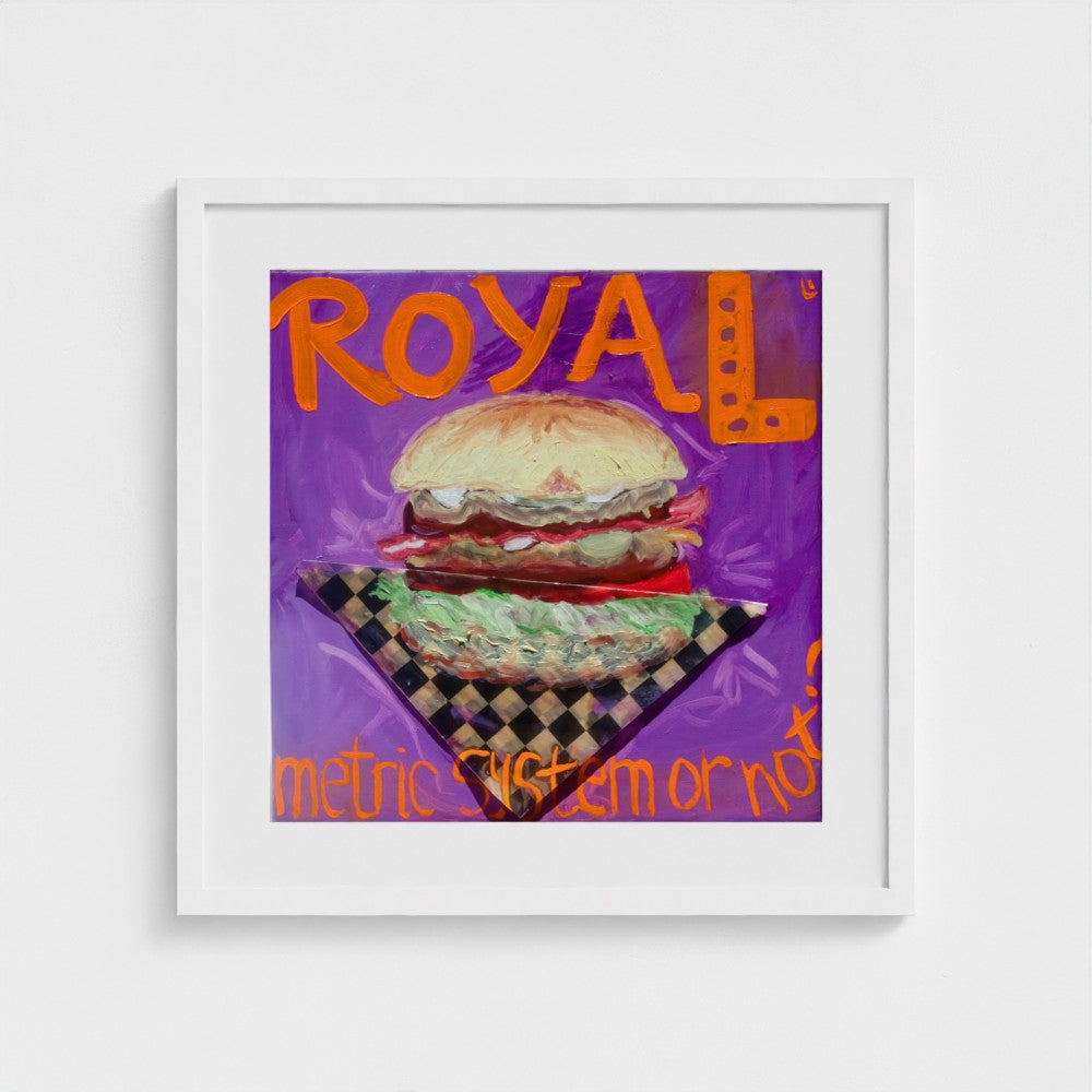 "ROYAL!" Impression Pop Art Champagne sur papier
