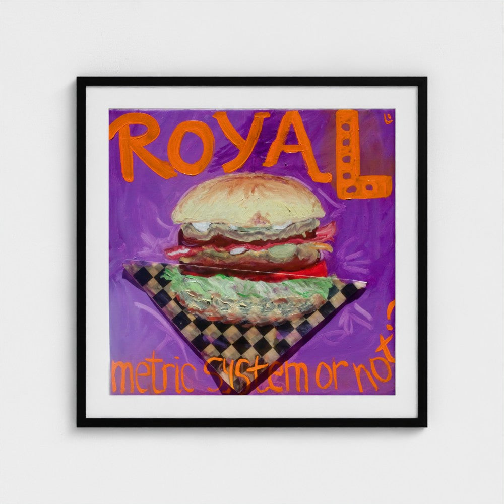 "ROYAL!" Impression Pop Art Champagne sur papier