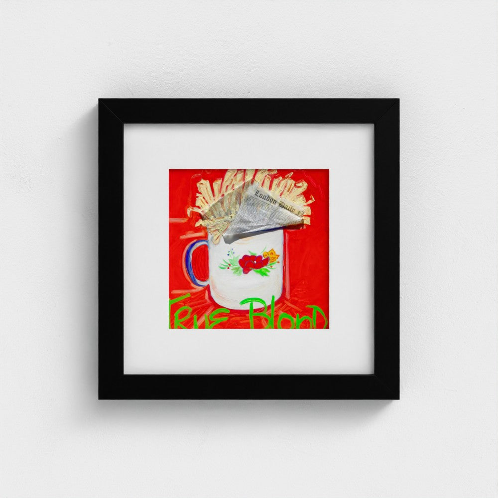 "BLONDE"! Pop Art French Fries Print on Paper