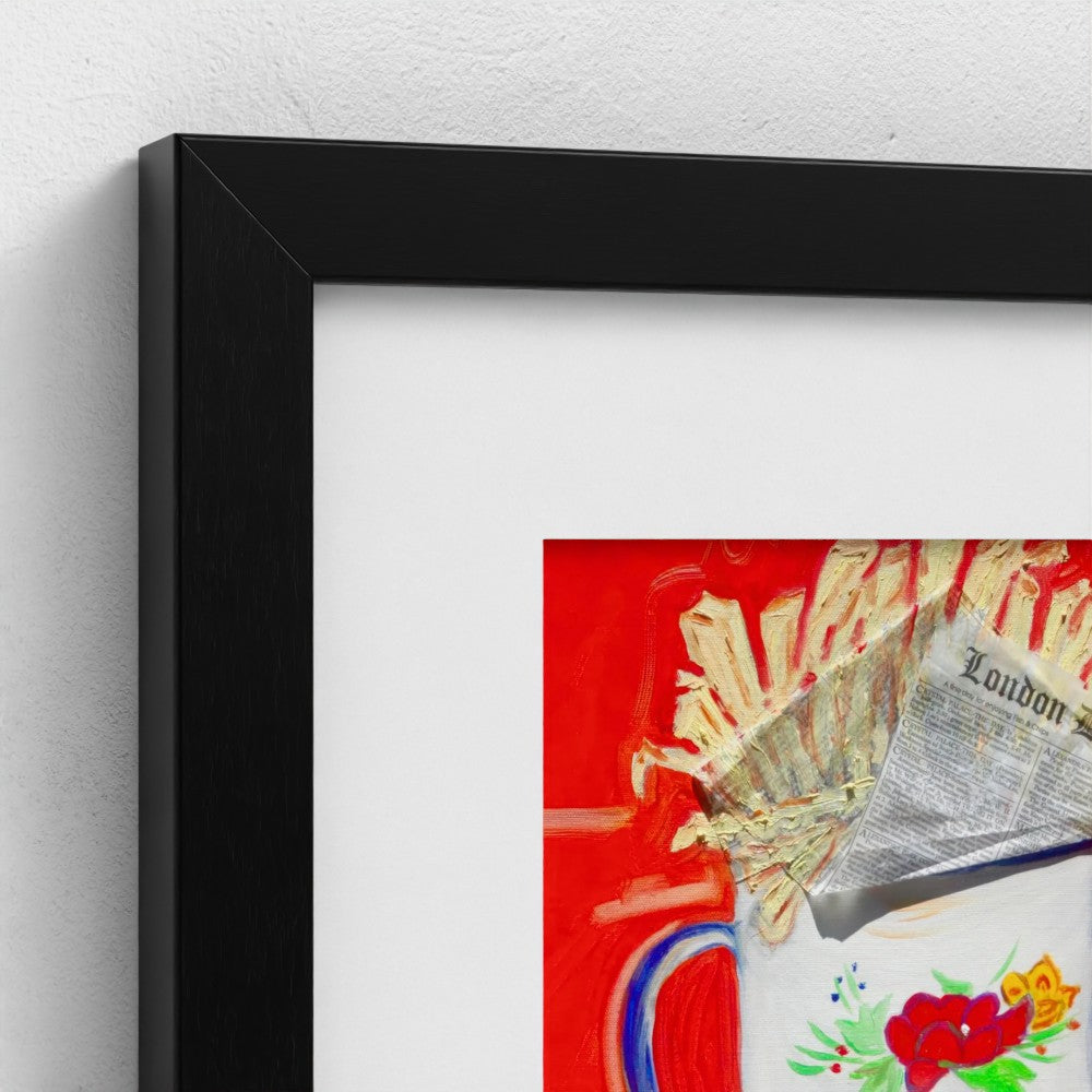 "BLONDE"! Pop Art French Fries Print on Paper