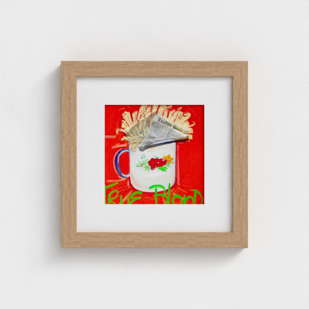 "BLONDE"! Pop Art French Fries Print on Paper