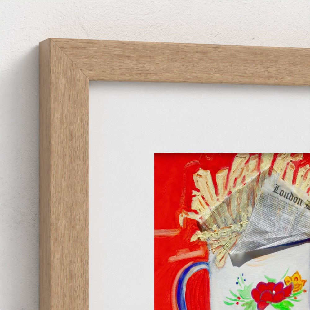 "BLONDE"! Pop Art French Fries Print on Paper