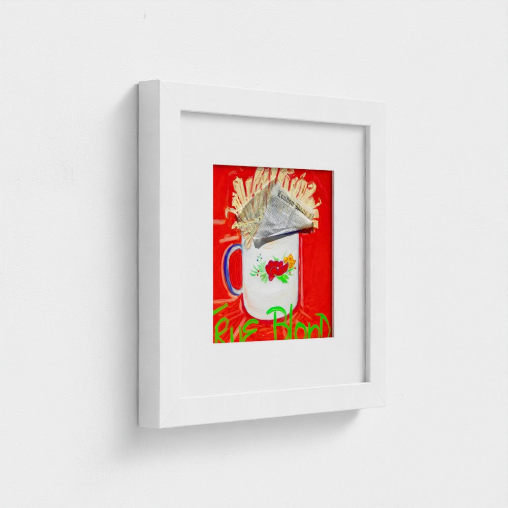 "BLONDE"! Pop Art French Fries Print on Paper