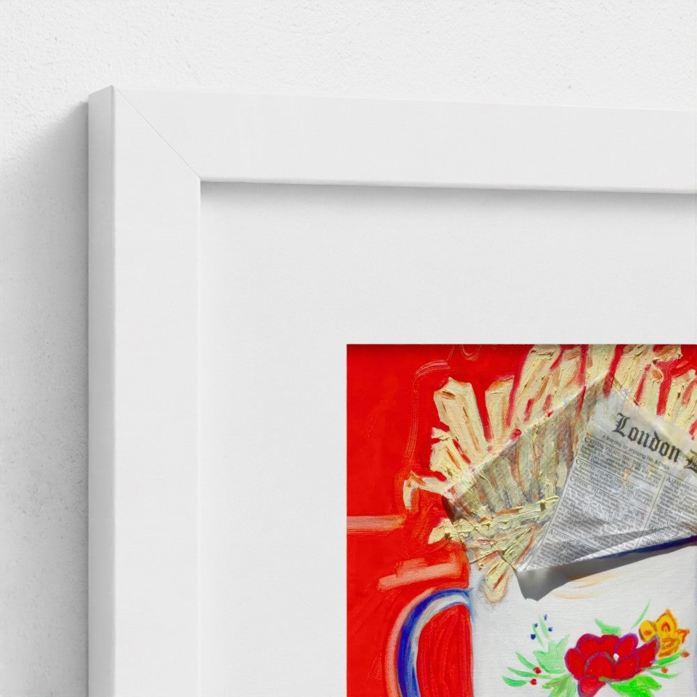 "BLONDE"! Pop Art French Fries Print on Paper