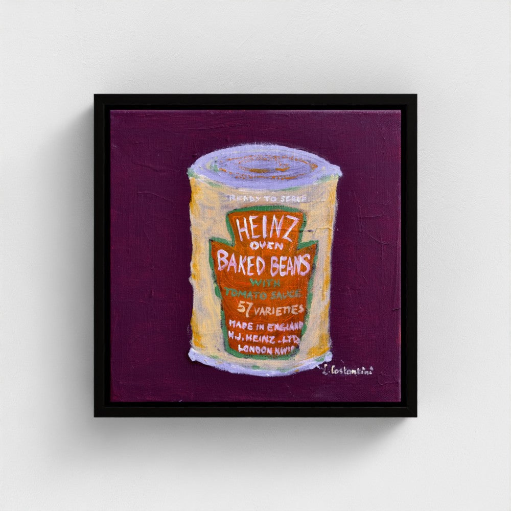 HOW MANY BEANS!-Pop Art Baked Beans Print on Canvas