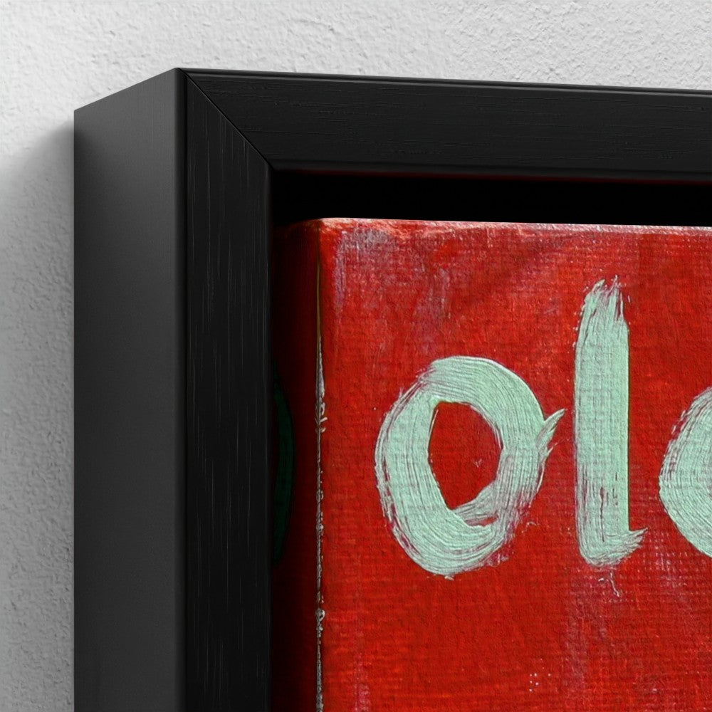 “CAFE!” Pop Art Canvas — Cup of espresso coffee and scent of promises