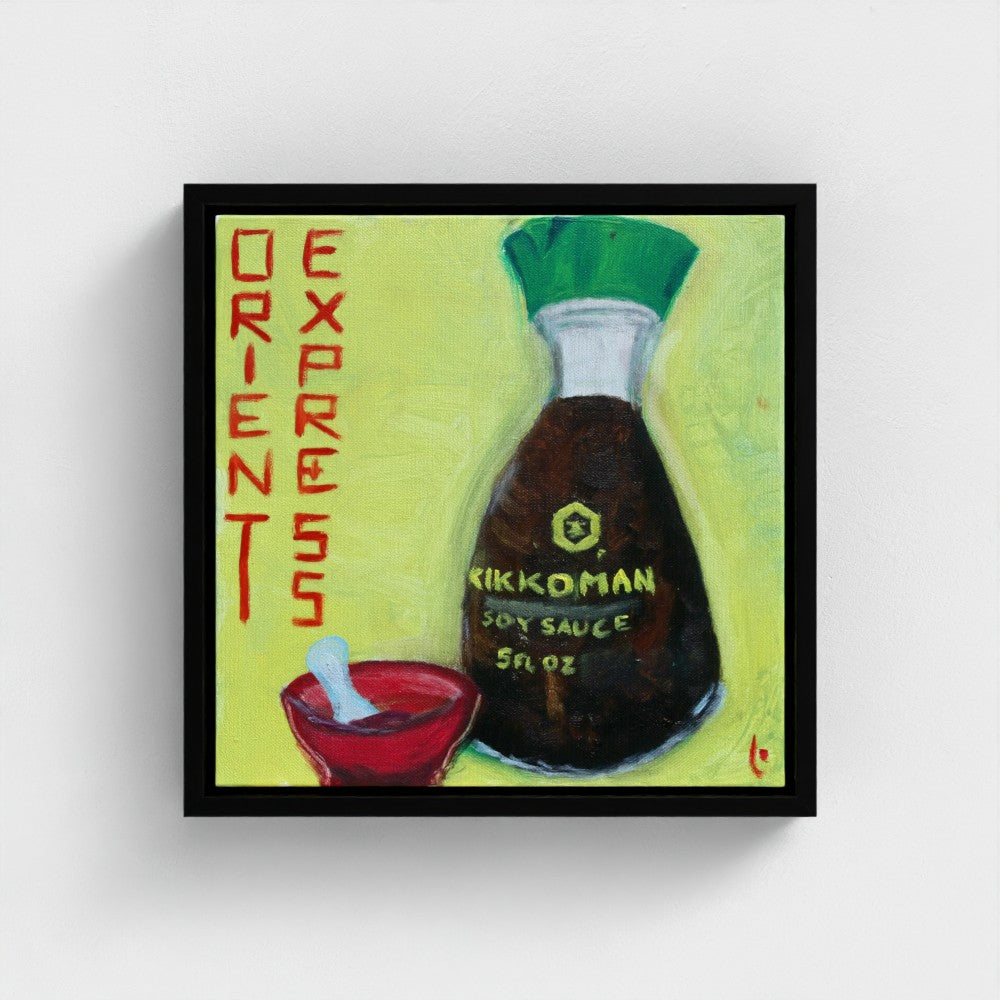 “SOYA!” Pop Art  Canvas Print — Green Kikkoman & Orient Express