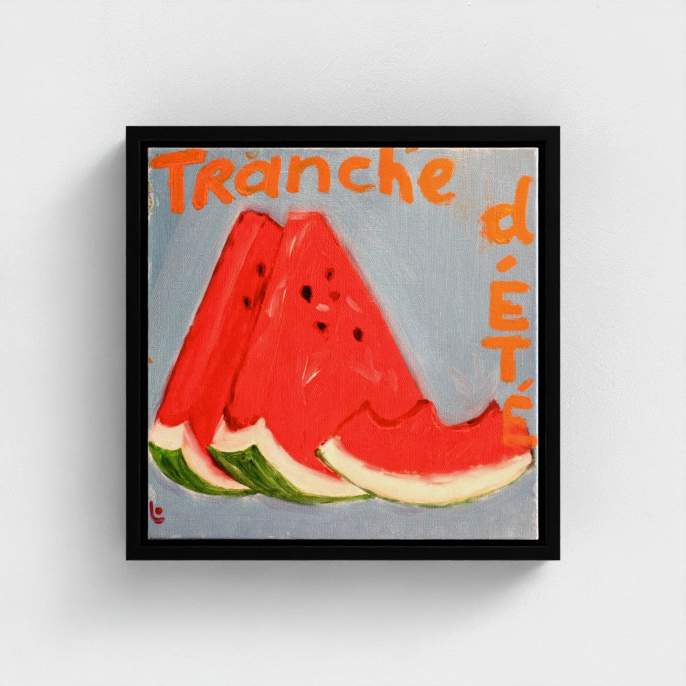 MELON! Canvas Print — Watermelon Slice, “Summer Slice”